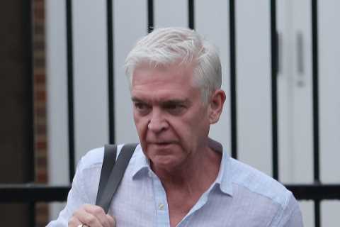 Phillip Schofield leaves home to head to work on This Morning after taking legal action over Holly..
