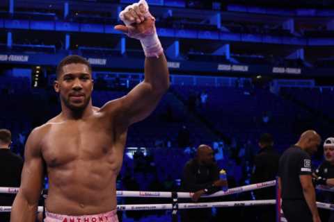 Anthony Joshua vs Deontay Wilder ‘almost’ signed with grudge match close to being announced for..