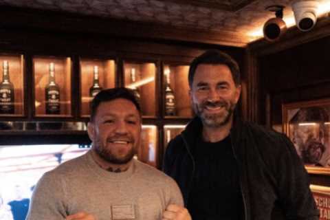 Eddie Hearn open to promoting Conor McGregor but says UFC star is too rich to risk losing to a..