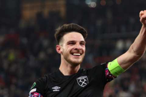 Arsenal ‘preparing opening proposal’ for Declan Rice.. but won’t kick start transfer talks yet for..