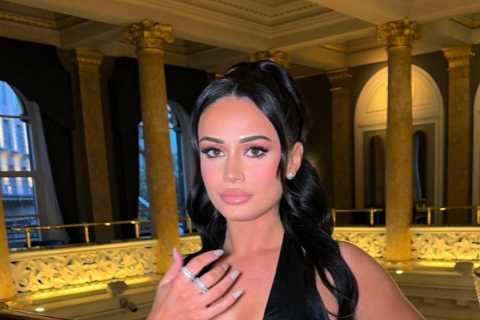 Love Island’s Olivia Hawkins stunning in very revealing outfit that looks like it could fall open..