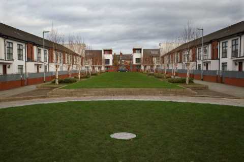 Premier League giants’ former stadium now the site of 474 homes.. and boasts some incredible nods..