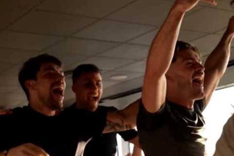 Watch Man City stars’ reaction after sealing Premier League title for third year in a row after..