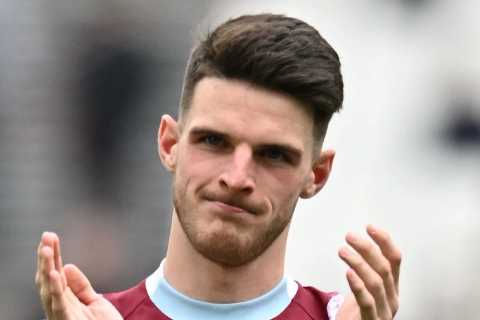 West Ham ‘expect Man Utd to HIJACK Arsenal’s transfer bid for Declan Rice’ as they hold out for..