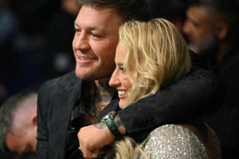 Ebanie Bridges jokes Conor McGregor ‘manhandled’ her after pair met at Katie Taylor’s defeat to..