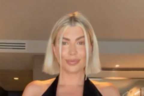 Love Island’s Olivia Bowen goes braless in plunging black dress as she shows off amazing figure 11..