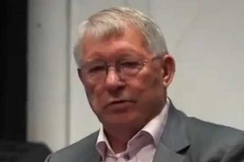 Man Utd icon Sir Alex Ferguson takes cheeky dig at Liverpool during pep talk to Sale Sharks as..