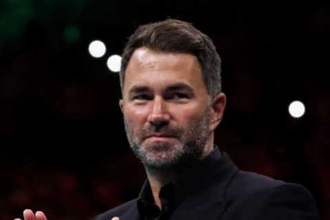 Eddie Hearn reveals next Anthony Joshua fight is planned for same day as Usyk bout, and won’t be..