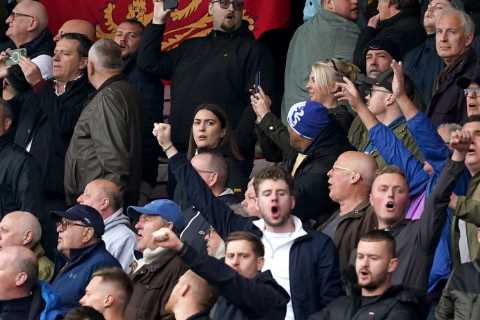 Chelsea fans take the mick out of their own team with brutal chant at Man Utd and say ‘we laugh so..