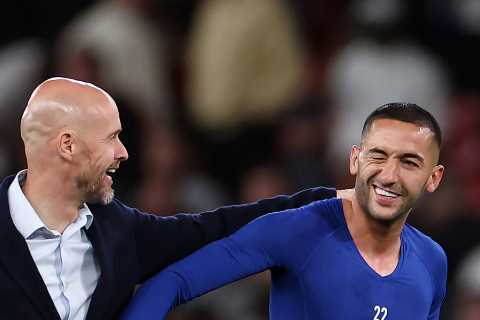 Man Utd boss Erik ten Hag opens up on chat with Hakim Ziyech after Chelsea win and reveals they..