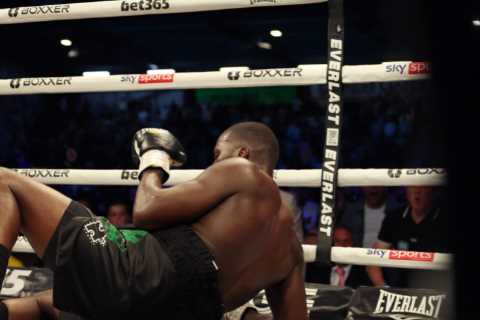 Lawrence Okolie suffers THREE knockdowns and TWO point deductions as hometown hero Chris..