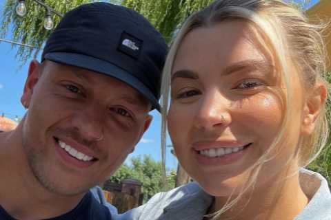 Love Island’s Olivia Bowen shows off incredible figure in cut out red swimsuit 11 months after..