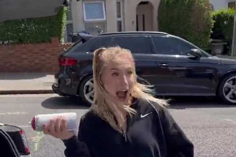 OnlyFans star and boxer Astrid Wett vandalises rival Alexia Grace’s car but fans call her out on..
