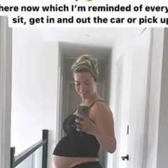 Gemma Atkinson looks like she’s about to pop as she shows off huge baby bump