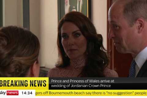 Prince William and Kate make surprise appearance at Crown Prince of Jordan Hussein bin Abdullah’s..