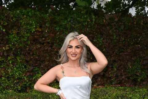Stylish racegoers pull out all the stops at Epsom racecourse for Ladies Day with glam dresses and..