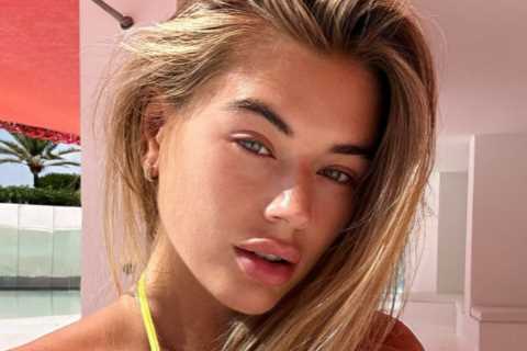 Love Island’s Arabella Chi risks wardrobe malfunction in seriously tiny bikini
