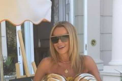 Amanda Holden posts cheeky ‘boob’ snap on boozy day out on break from Britain’s Got Talent