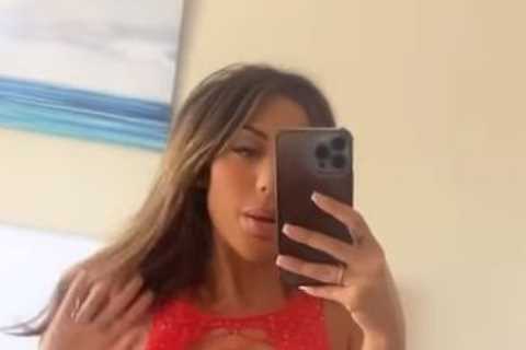Chloe Ferry goes braless as she shows off curves in see-through dress as mum celebrates her 60th..