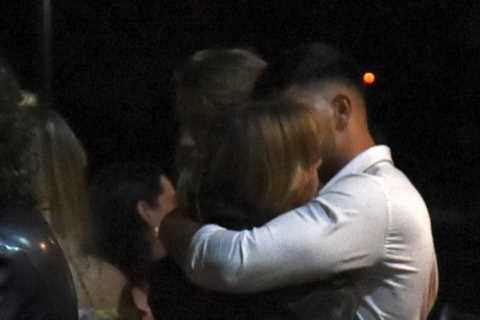Owen Warner cuddles girlfriend Jemma Donovan as partied out celebs leave British Soap Awards