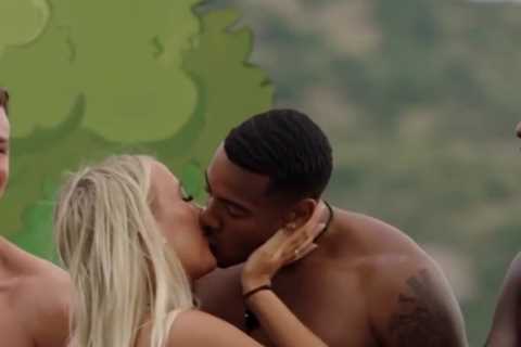 Love Island stars snog and can’t keep their hands off each other in raunchiest moment yet