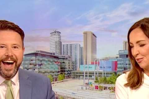 Jon Kay and Sally Nugent are worlds away from BBC Breakfast as they head ‘out out’ after filming..