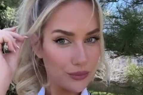 Paige Spiranac tells fans ‘the girls need air’ in plunging top as she reveals why she never covers..