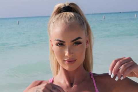 Aston Villa star Alisha Lehmann shows off incredible figure in bikini while on Bahamas holiday