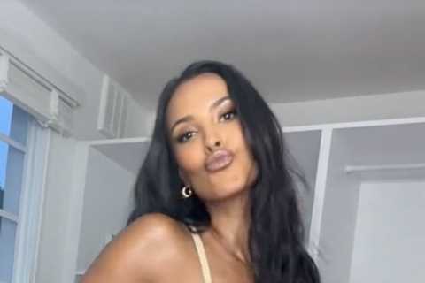 Maya Jama stuns in figure-hugging £5,500 designer dress for first Love Island Aftersun