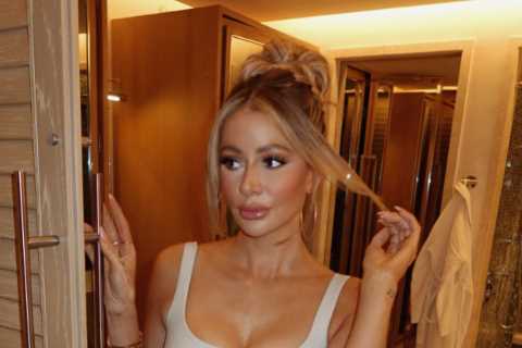 Olivia Attwood looks incredible in crop top and thigh split skirt on Dubai honeymoon