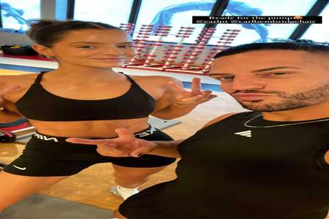 Maura Higgins shows off tiny waist and rippling abs after sweaty workout