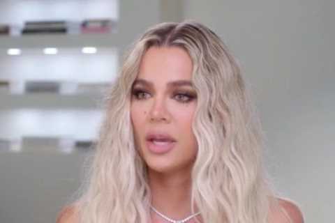 Khloe Kardashian accused of ‘painting on’ muscle definition as she poses in ‘ridiculous’ bikini..