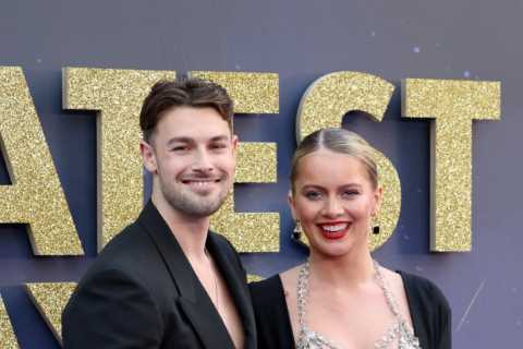 Love Island’s Tasha wears very daring jewel encrusted bra top on night out with Andrew