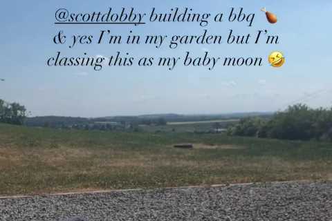 Scarlett Moffatt shares a glimpse of her HUGE garden as she prepares to give birth