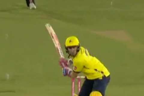 Watch cricket star Brad Currie take ‘best catch of all time’ as Sussex man flies through the air..