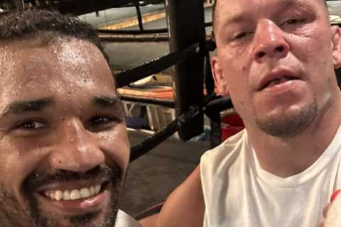 Nate Diaz looked like he was ‘DYING’ in training for Jake Paul fight as sparring partner issues..