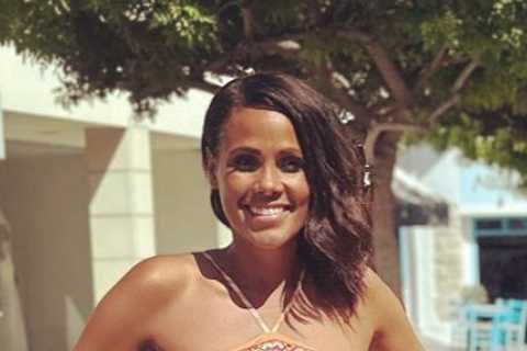A Place in the Sun’s Jean Johansson dazzles fans in ‘gorgeous’ strappy top and tiny shorts on..