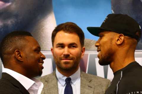 Anthony Joshua vs Dillian Whyte hanging by a thread due to ‘£10million purse demand’ as Eddie Hearn ..