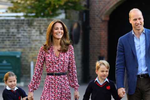 Prince George tours prestigious Eton ­College with William &amp; Kate — suggesting he could follow..