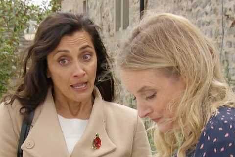 ITV Emmerdale’s Manpreet star Rebecca Sarker brings the glamour in slashed low-cut dress