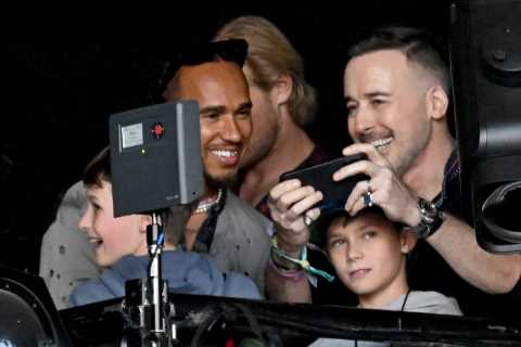 Lewis Hamilton’s celebrity pals, from fashion shows with Kim Kardashian to watching Elton John..