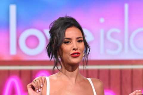 Maya Jama wows in very sexy sheer corset as she hosts Love Island’s Aftersun