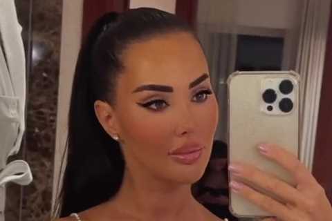 Towie’s Yazmin Oukhellou goes braless in plunging babydoll dress on glam night out