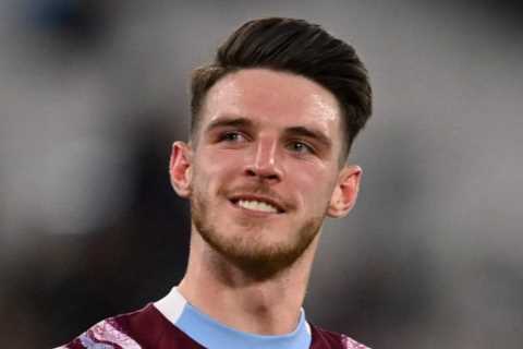Arsenal submit record £105m Declan Rice transfer bid as Arteta looks to blow Man City out of the..