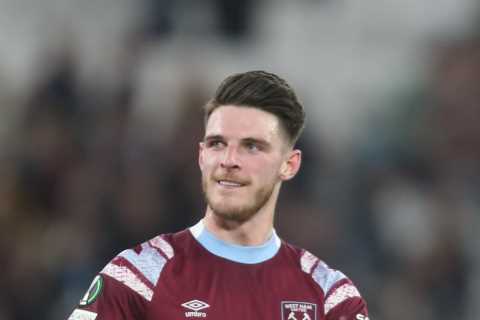 Declan Rice keen for Arsenal to improve £90m bid to seal Emirates switch but remains open to Man..