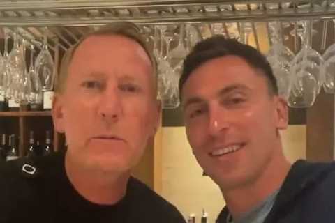 Fans in stitches as Arsenal icon Parlour and Scott Brown neck Peroni and Limoncello cocktails then..