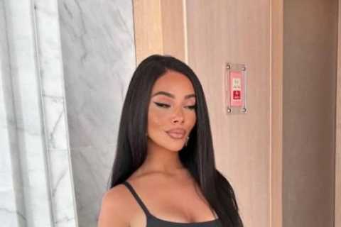 Hollyoaks star Chelsee Healey stuns in see-through knickers and suspenders as she poses for glam..
