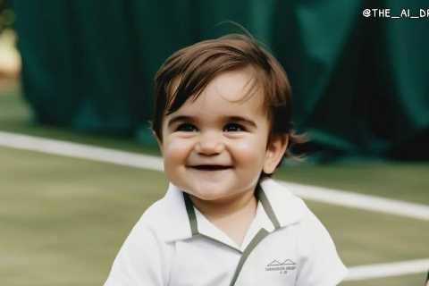 Tennis stars turned into babies in hilarious AI-generated images ahead of Wimbledon.. can you work..