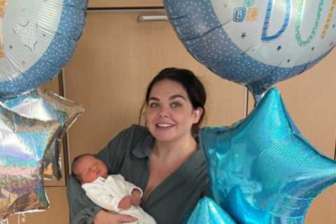 Scarlett Moffatt reveals adorable new pic of her son after revealing quirky name saying ‘I can’t..