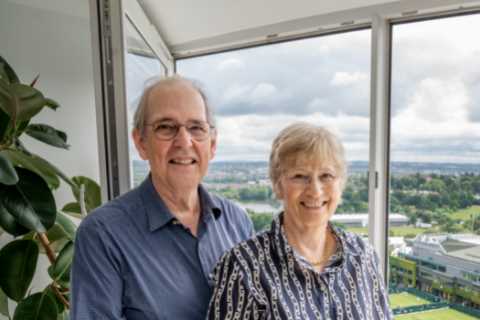 Our flat overlooks Wimbledon tennis club – we can watch top matches for free but there are two big..